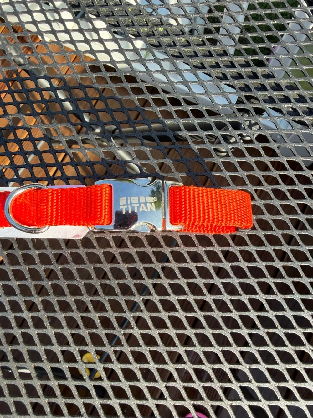 Bonito Reflective Dog Harness Blue Camo + Titan Orange Collar S